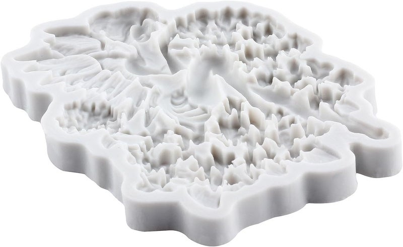 TAOXIBEI Baroque Flower Fairy Silicone Mold Fairy Polymer Clay Molds for DIY Crafts Epoxy Resin Casting Air Dry Polymer Clay Plaster Jewelry Making - Image 3